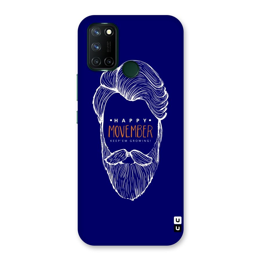 Happy Movember Blue Back Case for Realme 7i