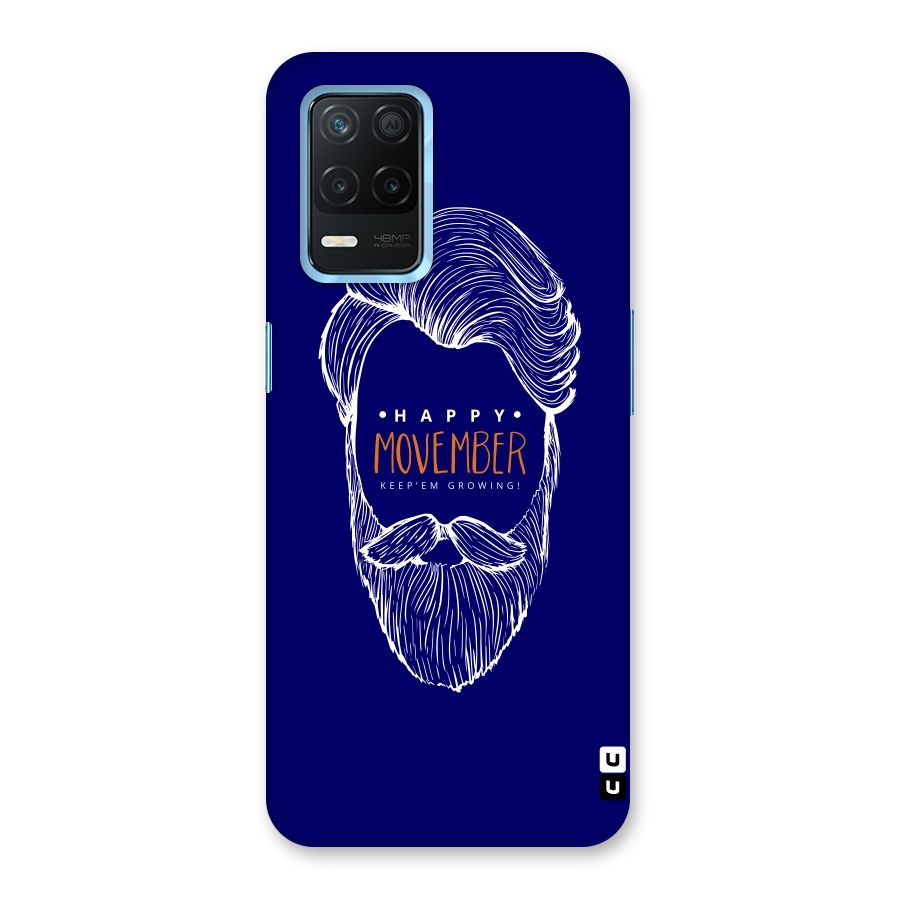 Happy Movember Blue Back Case for Realme 8 5G