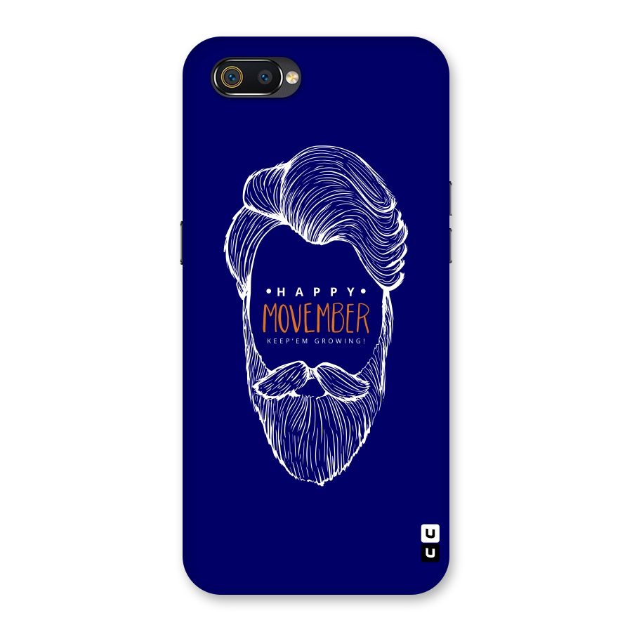 Happy Movember Blue Back Case for Realme C2