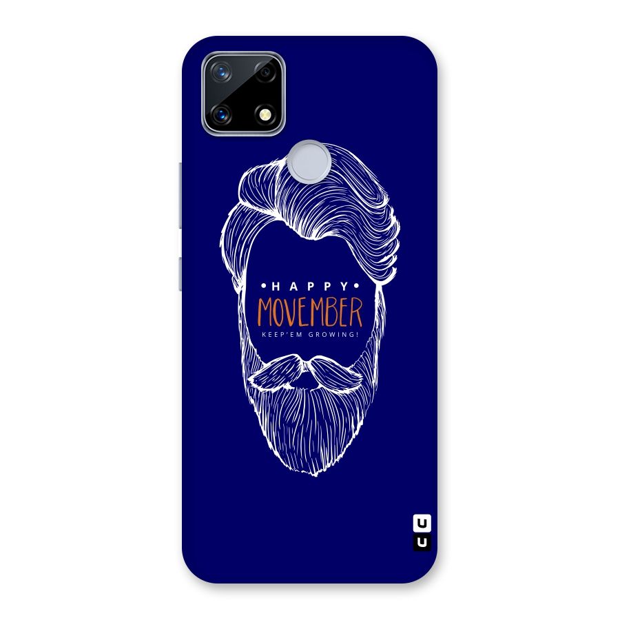 Happy Movember Blue Back Case for Realme Narzo 20