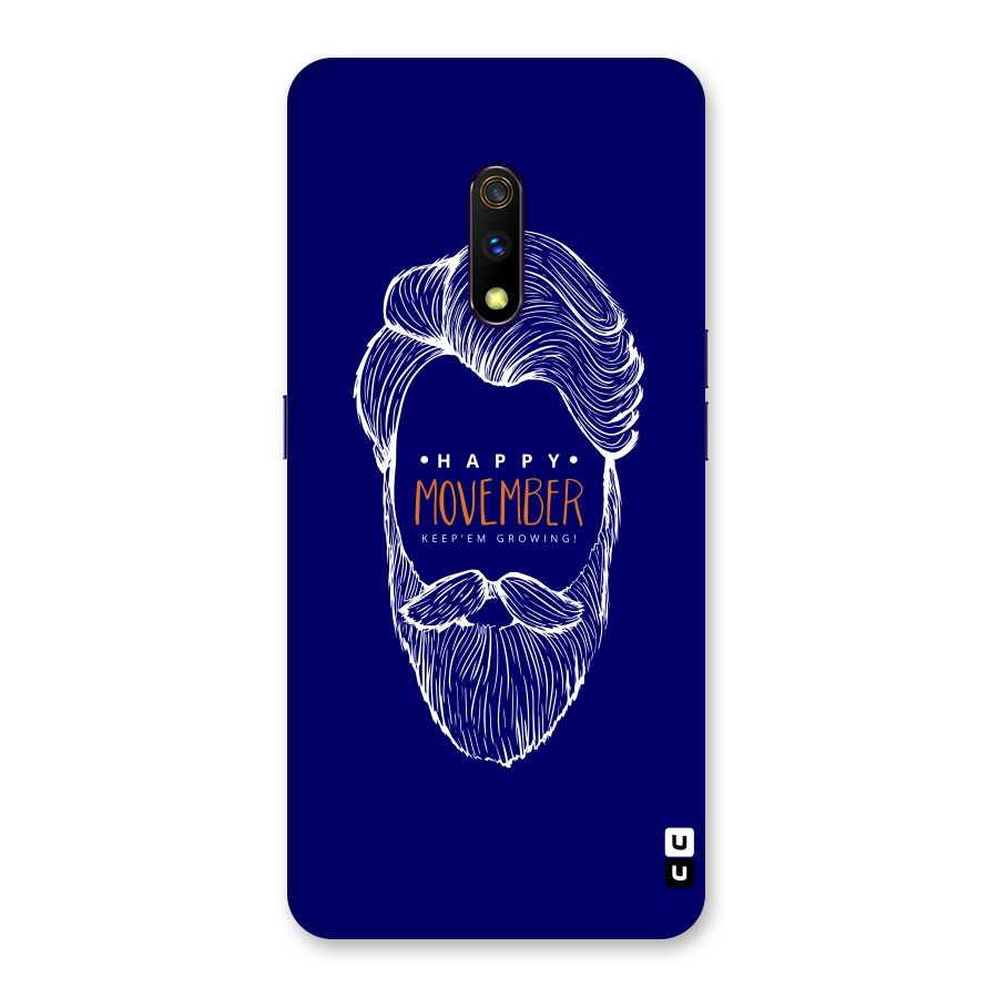 Happy Movember Blue Back Case for Realme X