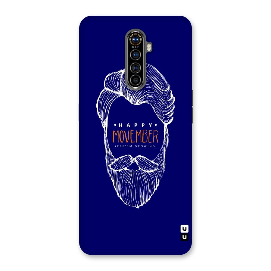 Happy Movember Blue Back Case for Realme X2 Pro
