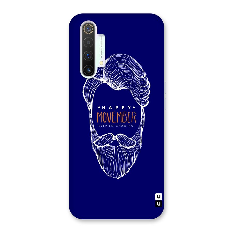Happy Movember Blue Back Case for Realme X3 SuperZoom