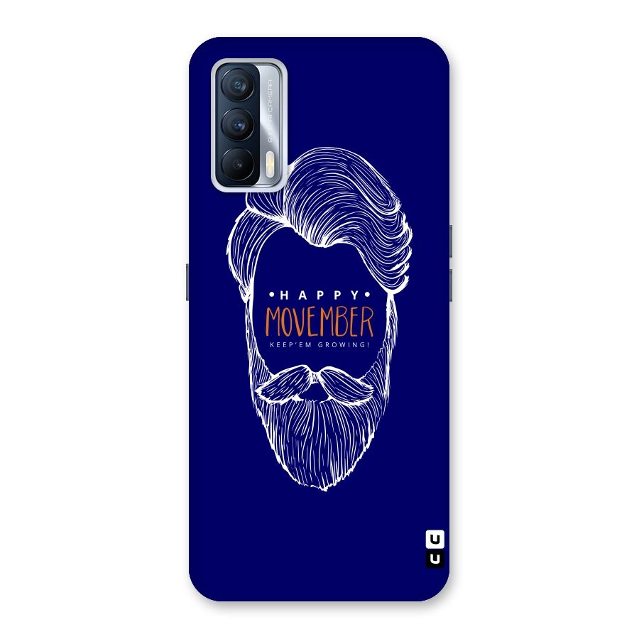 Happy Movember Blue Back Case for Realme X7