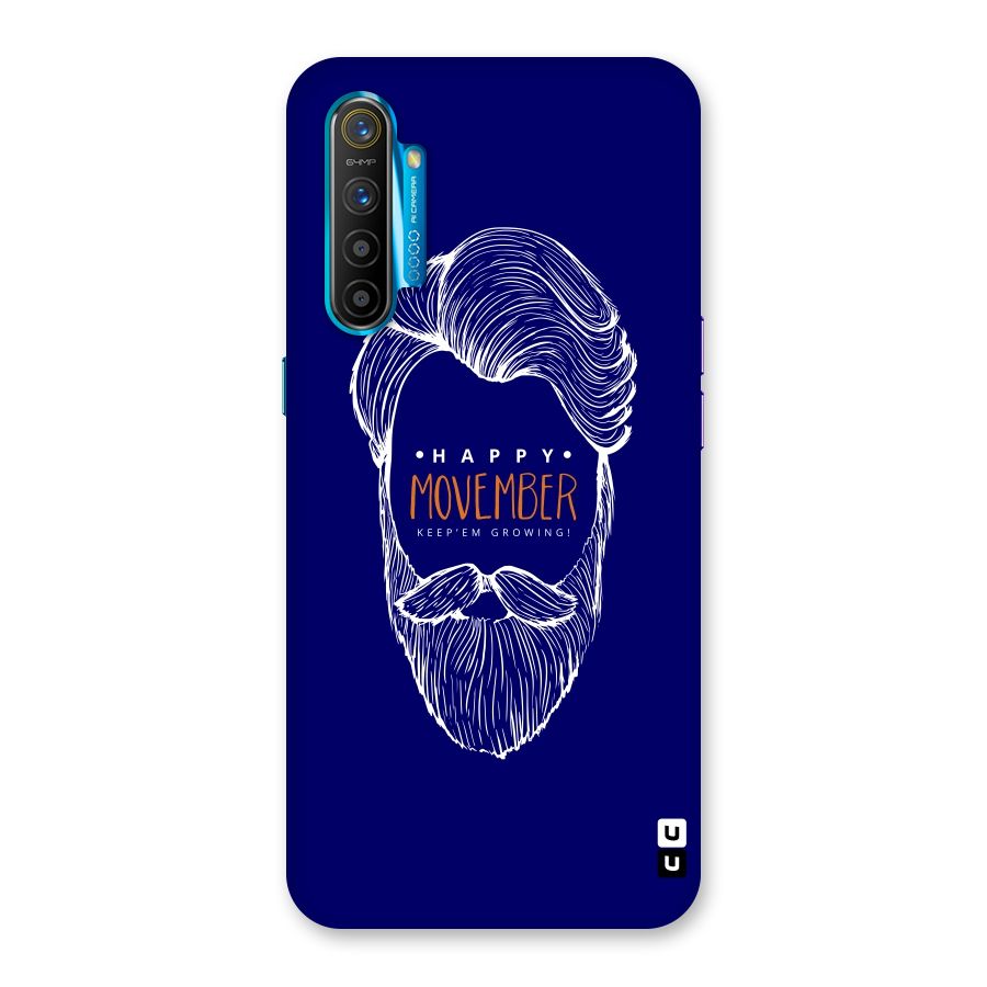Happy Movember Blue Back Case for Realme XT