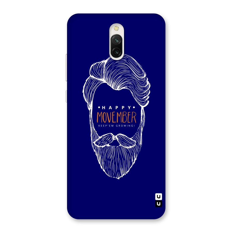 Happy Movember Blue Back Case for Redmi 8A Dual