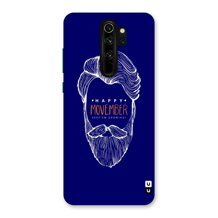 Happy Movember Blue Back Case for Redmi Note 8 Pro