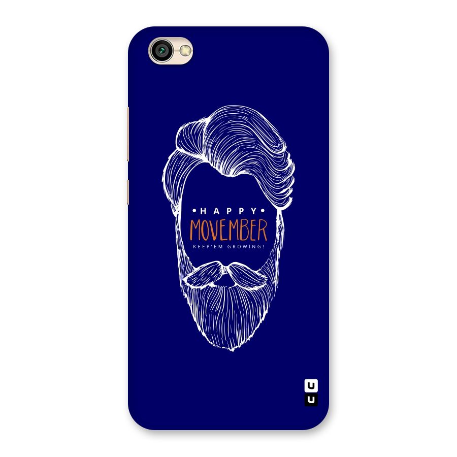 Happy Movember Blue Back Case for Redmi Y1 Lite