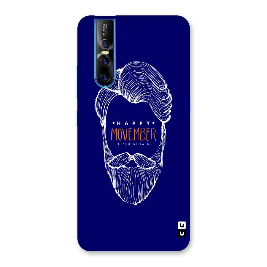 Happy Movember Blue Back Case for Vivo V15 Pro