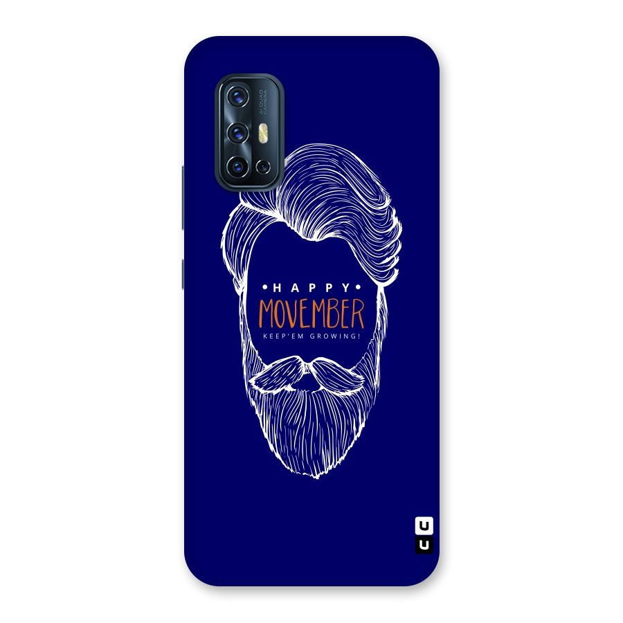 Happy Movember Blue Back Case for Vivo V17