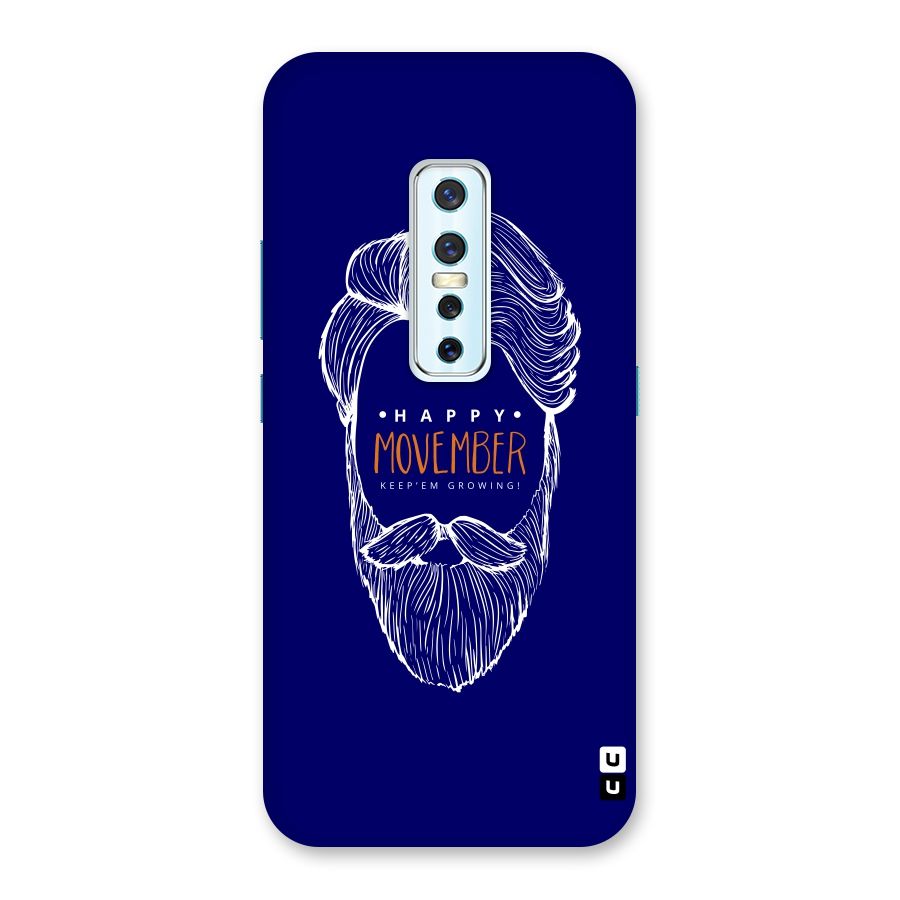 Happy Movember Blue Back Case for Vivo V17 Pro