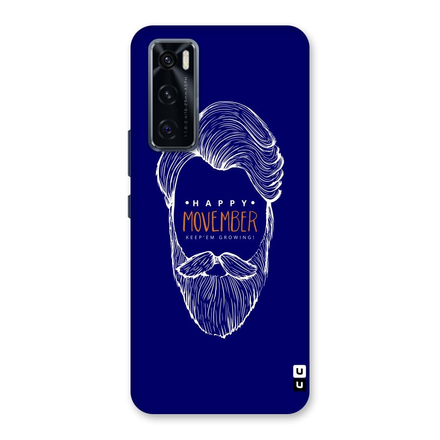 Happy Movember Blue Back Case for Vivo V20 SE