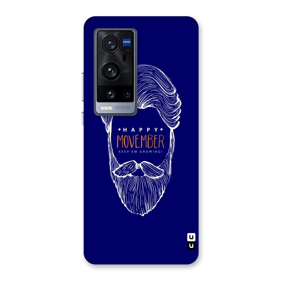 Happy Movember Blue Back Case for Vivo X60 Pro Plus