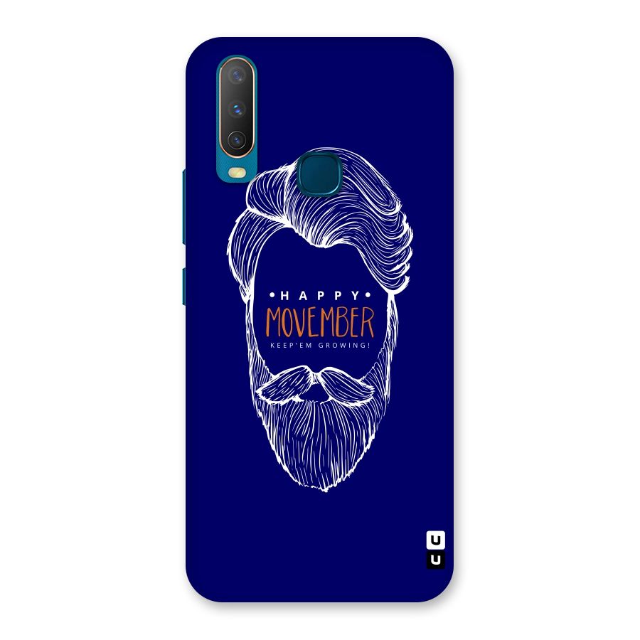 Happy Movember Blue Back Case for Vivo Y11