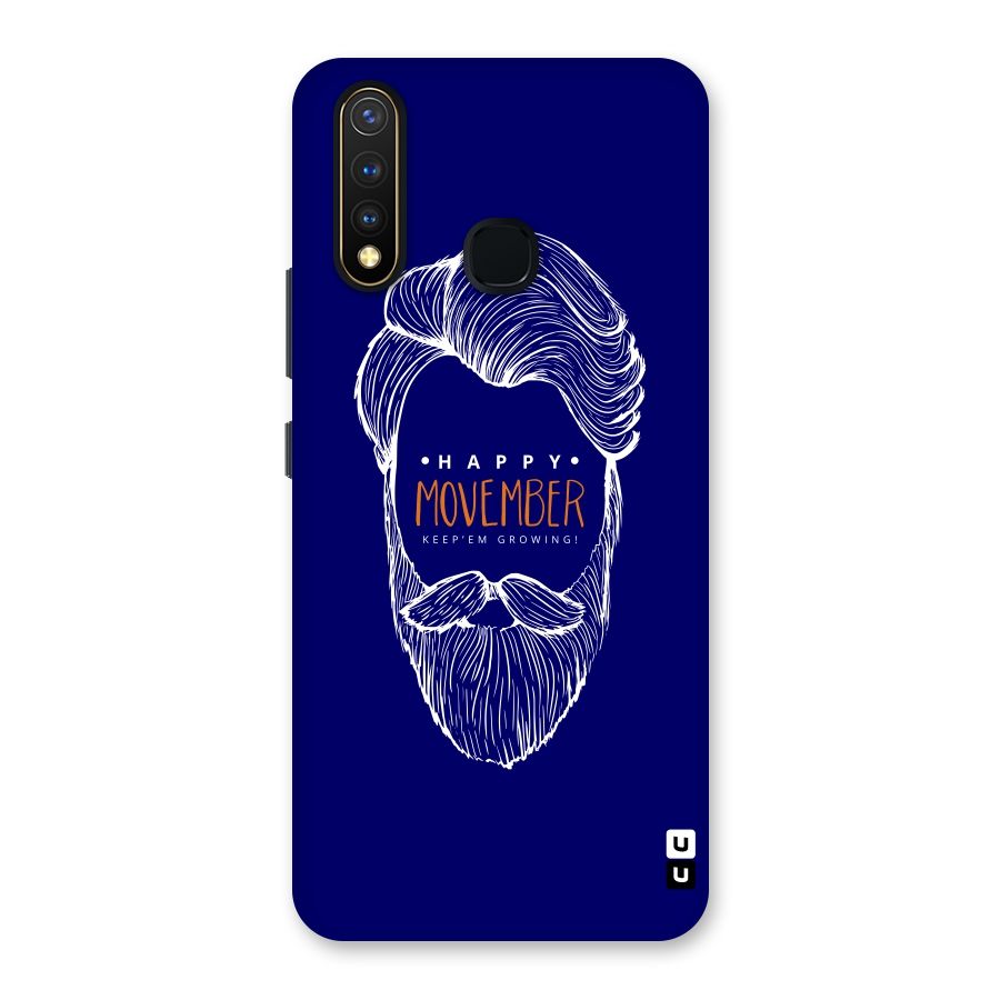 Happy Movember Blue Back Case for Vivo Y19