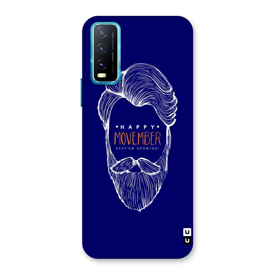 Happy Movember Blue Back Case for Vivo Y20A