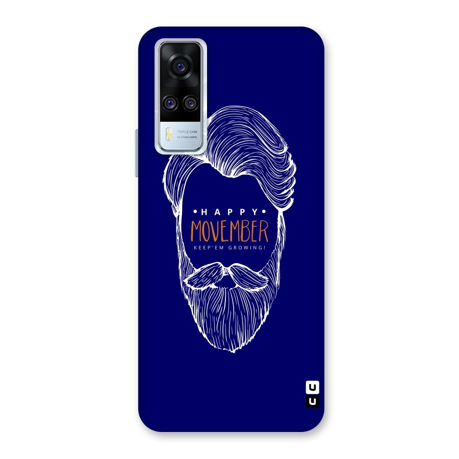 Happy Movember Blue Back Case for Vivo Y31