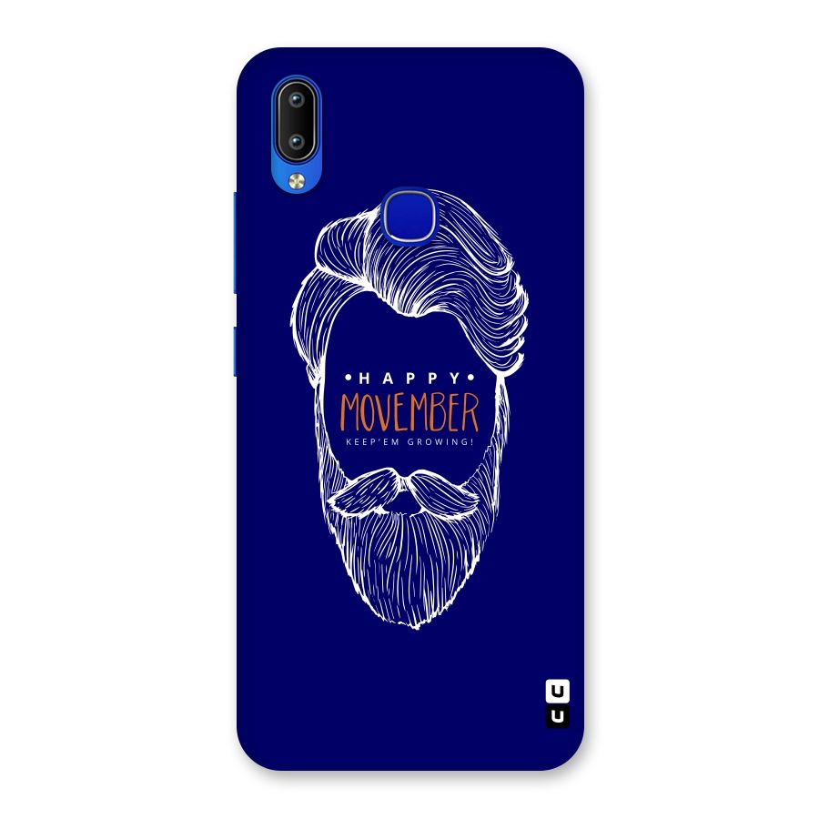 Happy Movember Blue Back Case for Vivo Y91