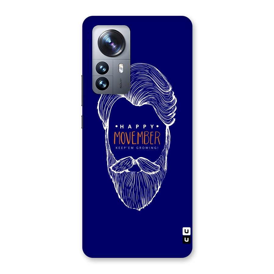 Happy Movember Blue Back Case for Xiaomi 12 Pro
