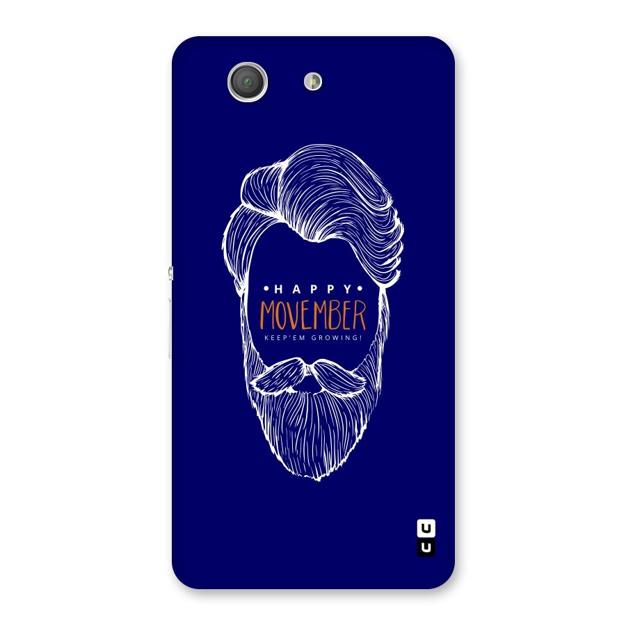 Happy Movember Blue Back Case for Xperia Z3 Compact