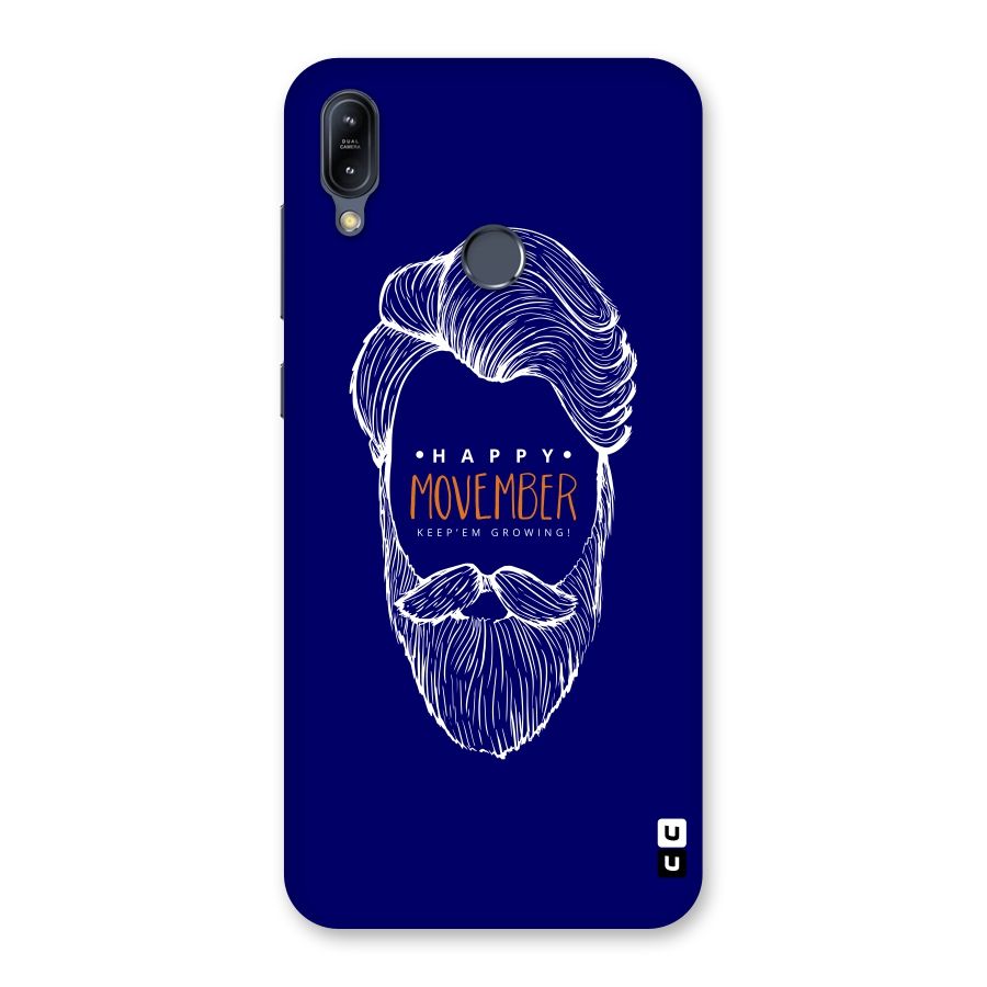 Happy Movember Blue Back Case for Zenfone Max M2