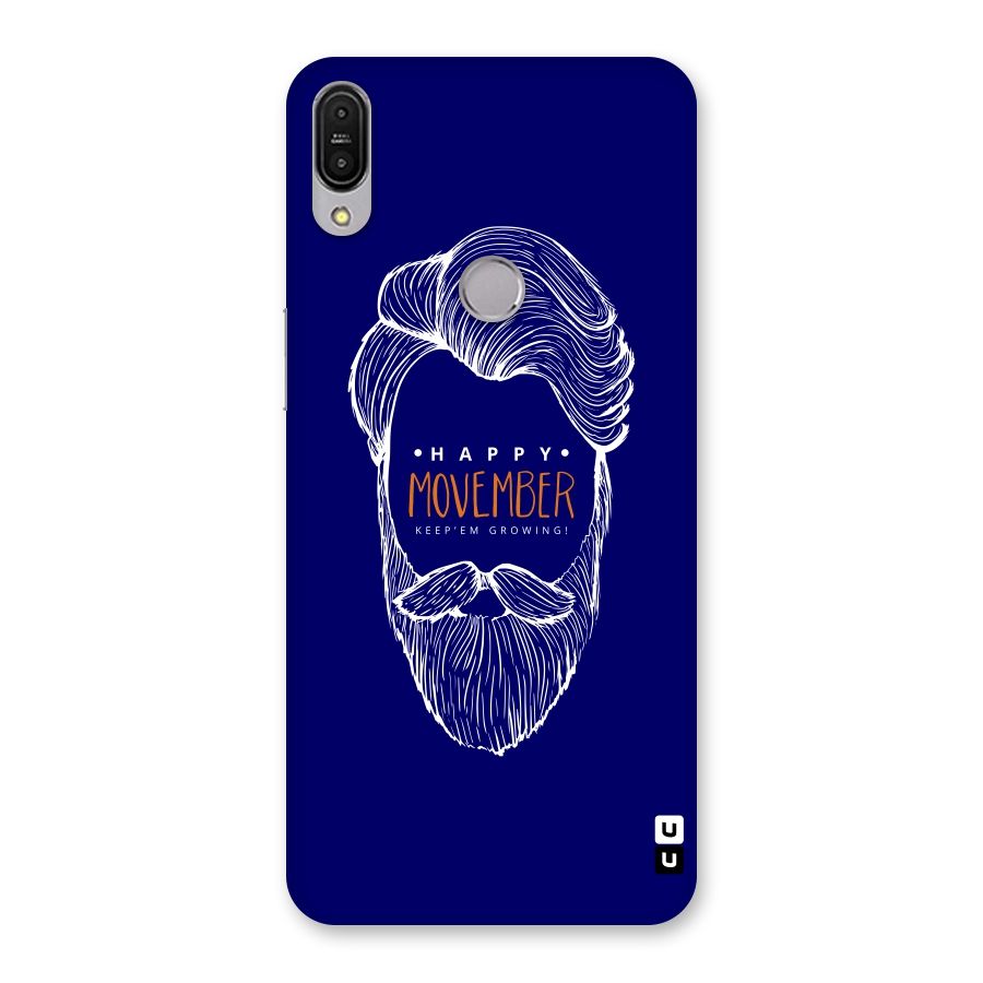 Happy Movember Blue Back Case for Zenfone Max Pro M1