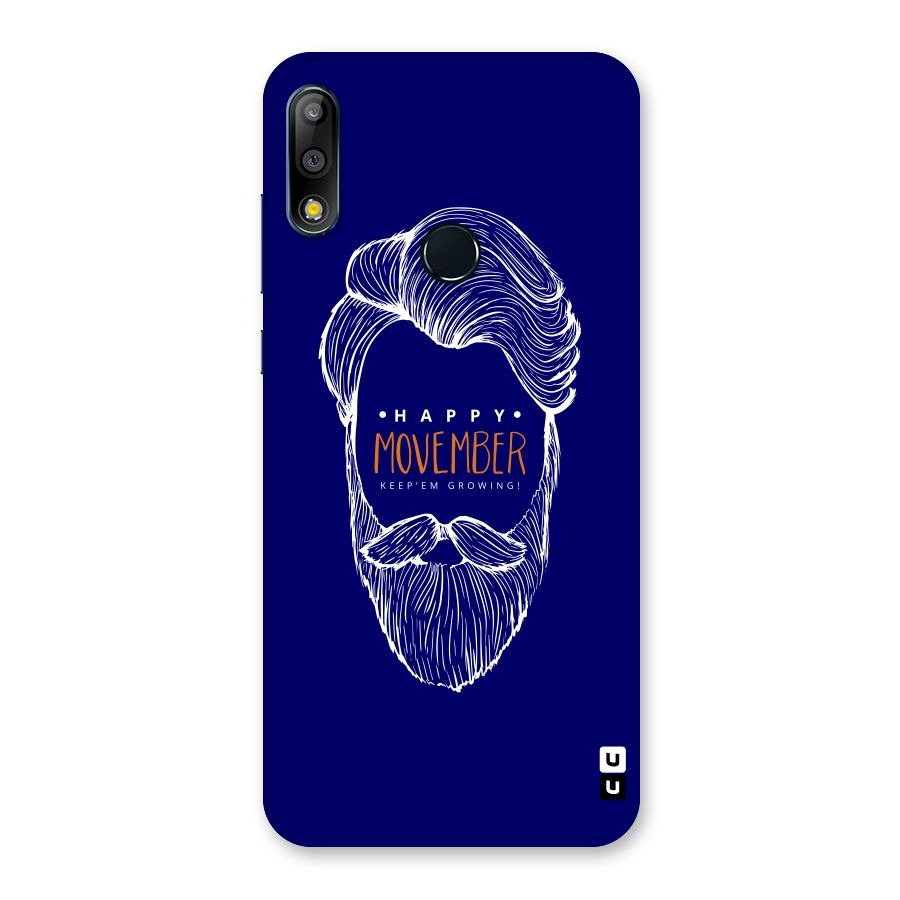 Happy Movember Blue Back Case for Zenfone Max Pro M2