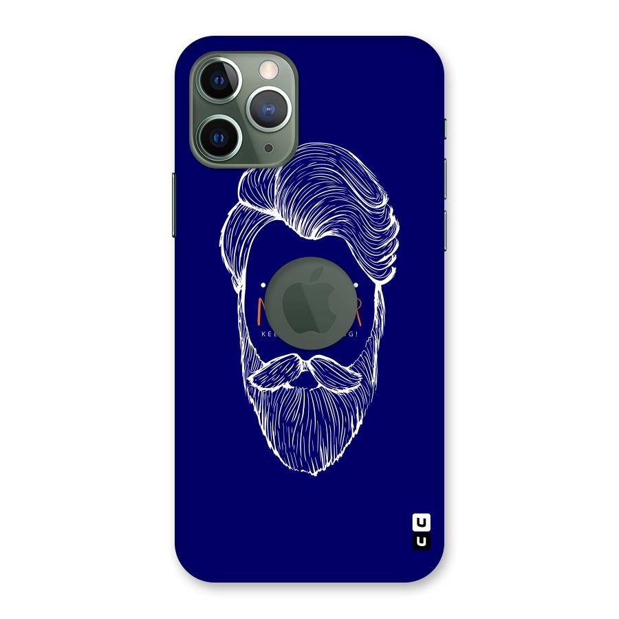 Happy Movember Blue Back Case for iPhone 11 Pro Logo  Cut