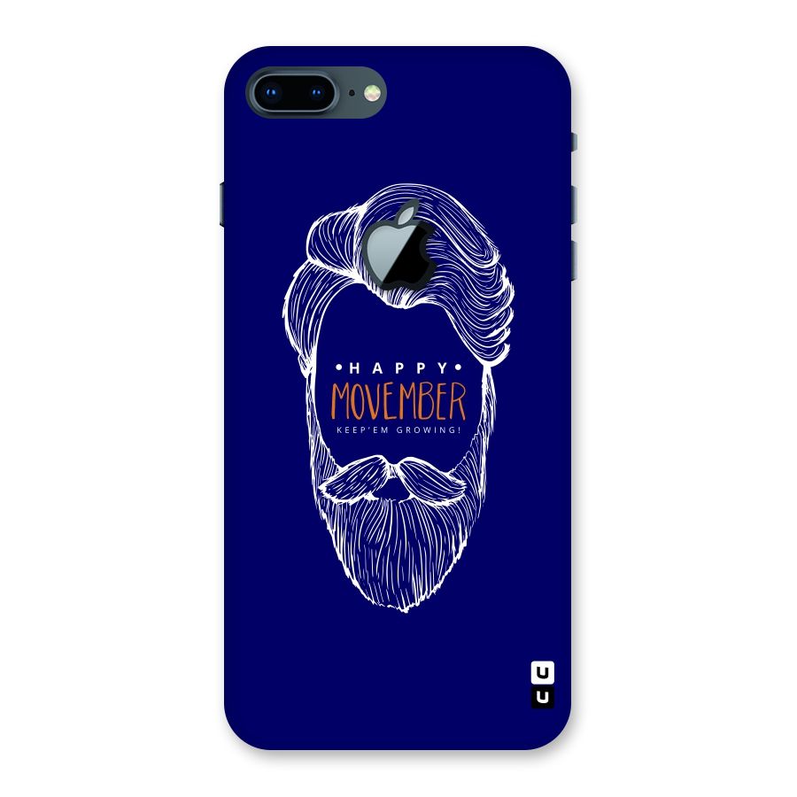 Happy Movember Blue Back Case for iPhone 7 Plus Apple Cut