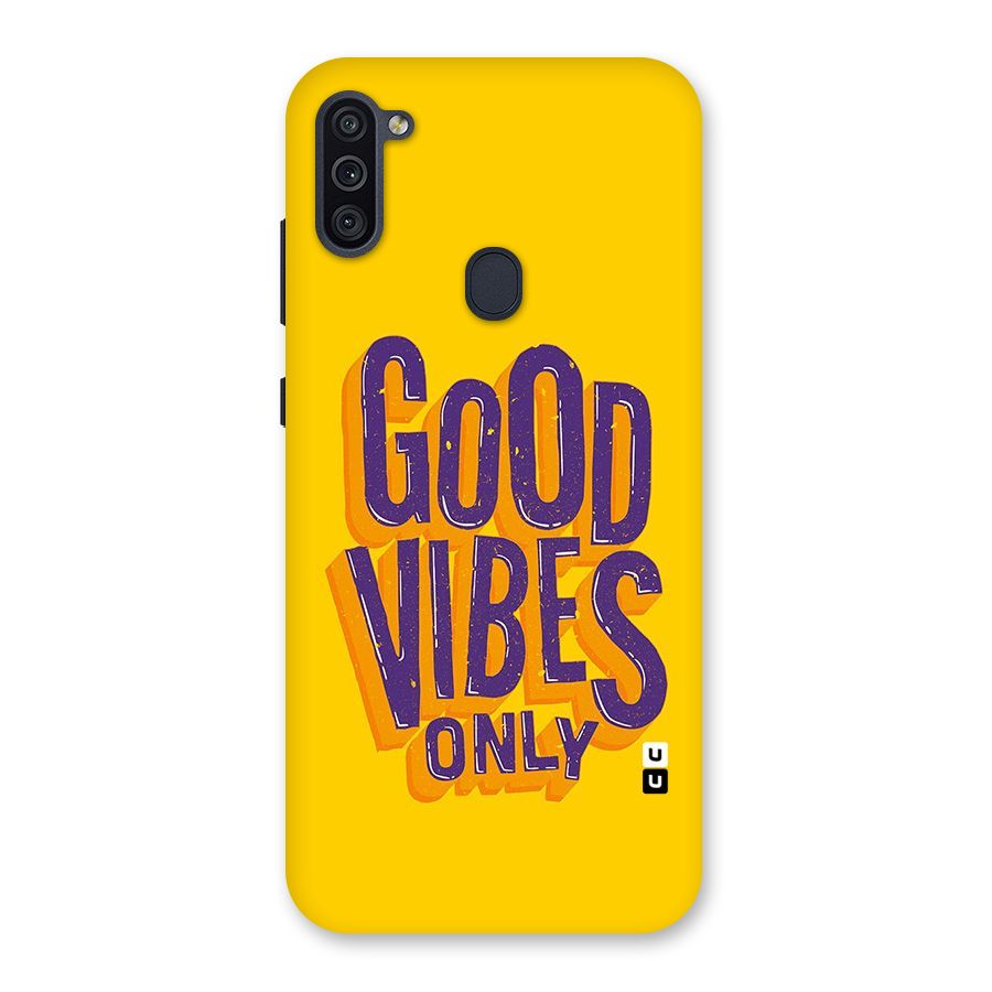 Happy Vibes Only Back Case for Galaxy M11