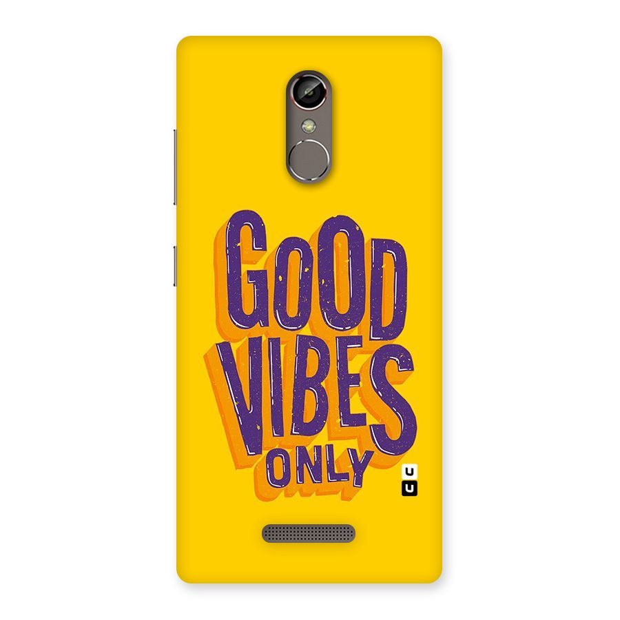 Happy Vibes Only Back Case for Gionee S6s