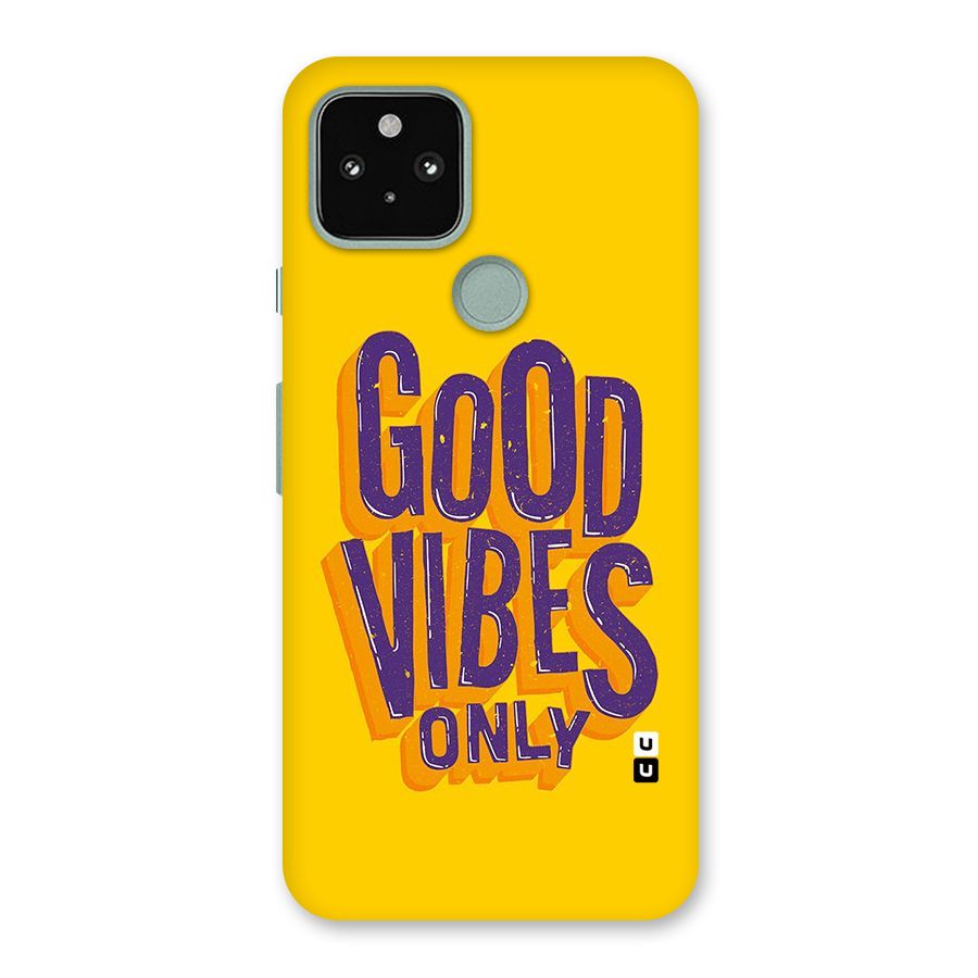 Happy Vibes Only Back Case for Google Pixel 5