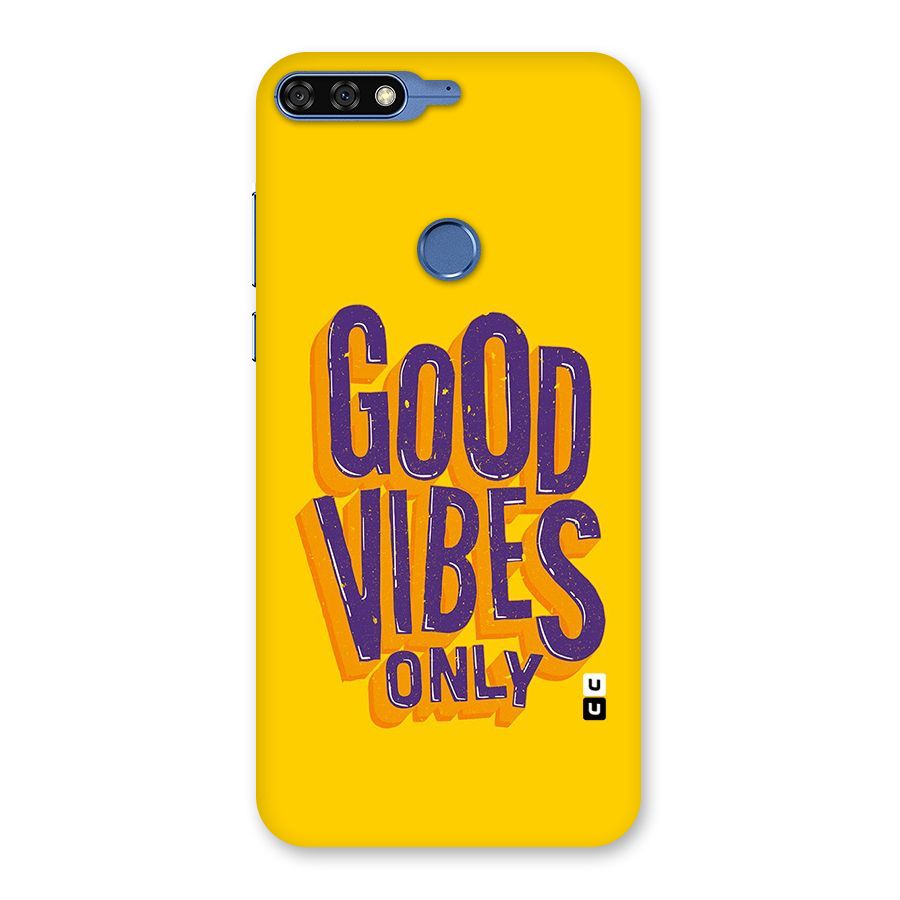 Happy Vibes Only Back Case for Honor 7C