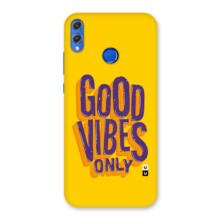 Happy Vibes Only Back Case for Honor 8X