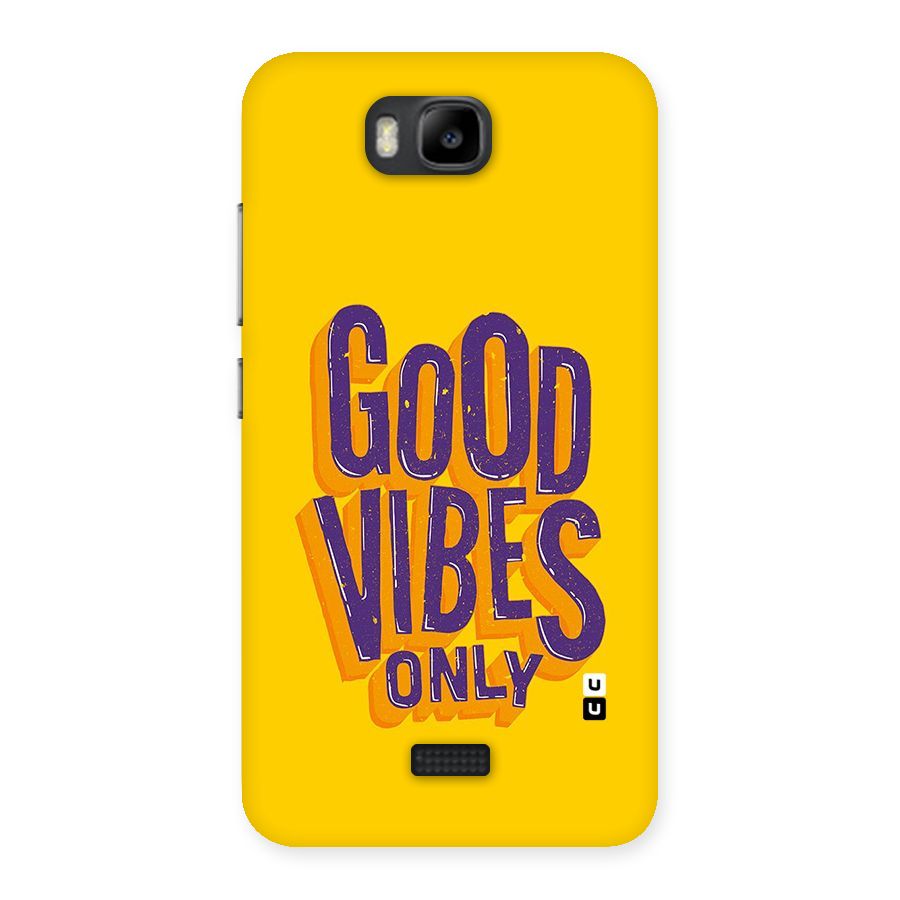 Happy Vibes Only Back Case for Honor Bee