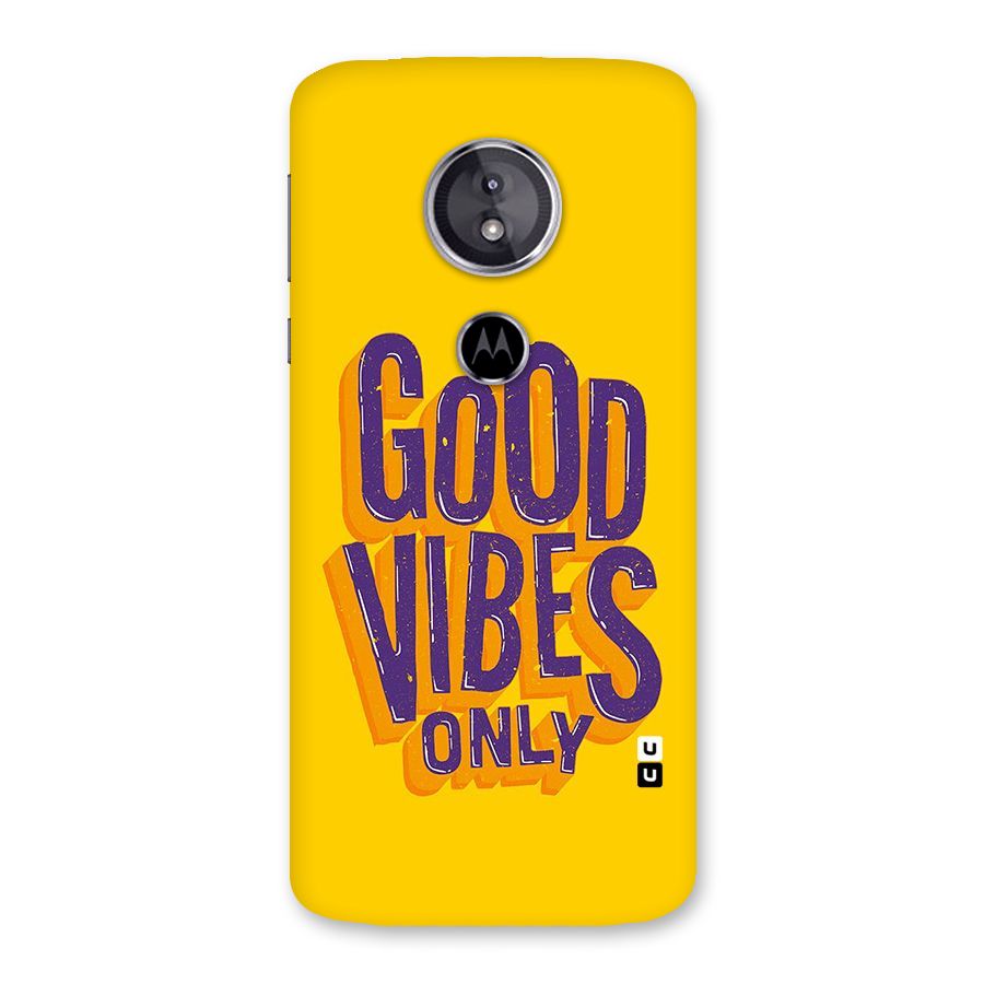 Happy Vibes Only Back Case for Moto E5