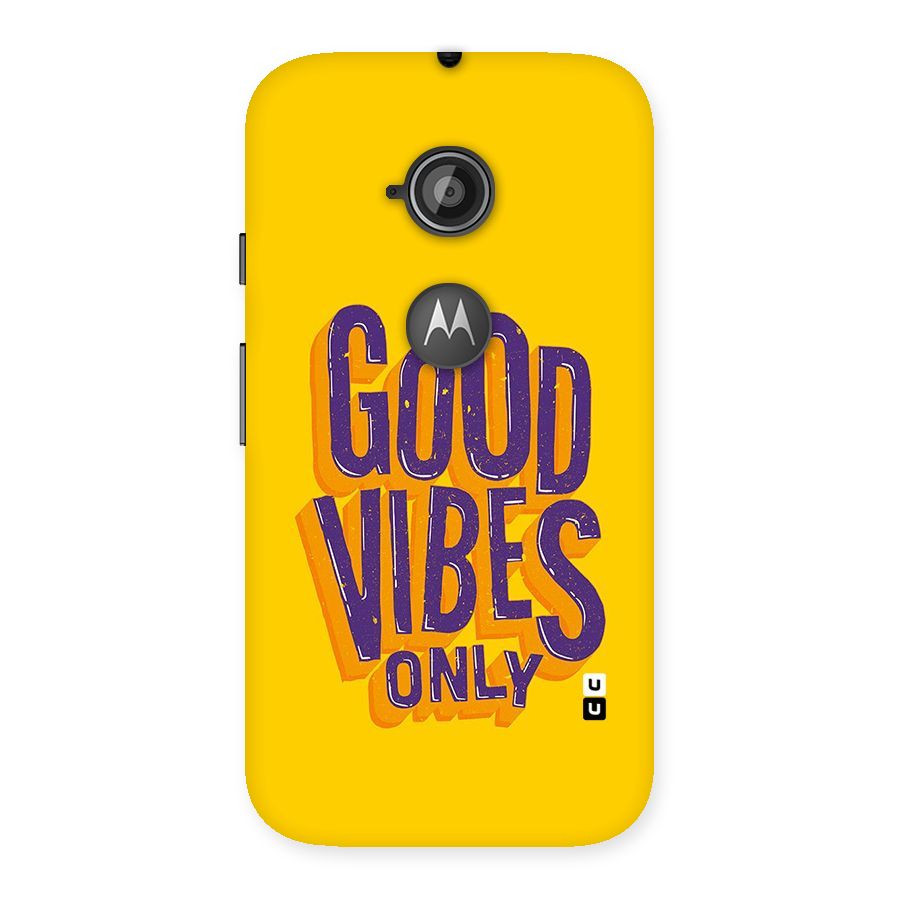 Happy Vibes Only Back Case for Moto E 2nd Gen