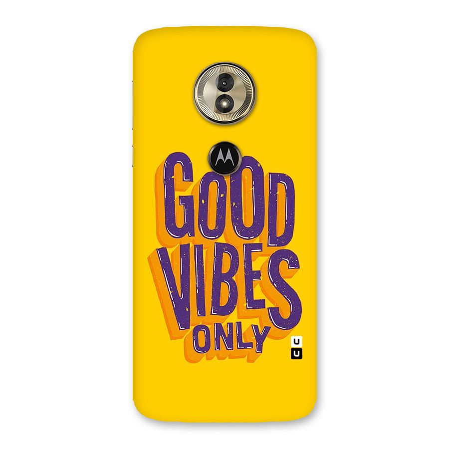 Happy Vibes Only Back Case for Moto G6 Play