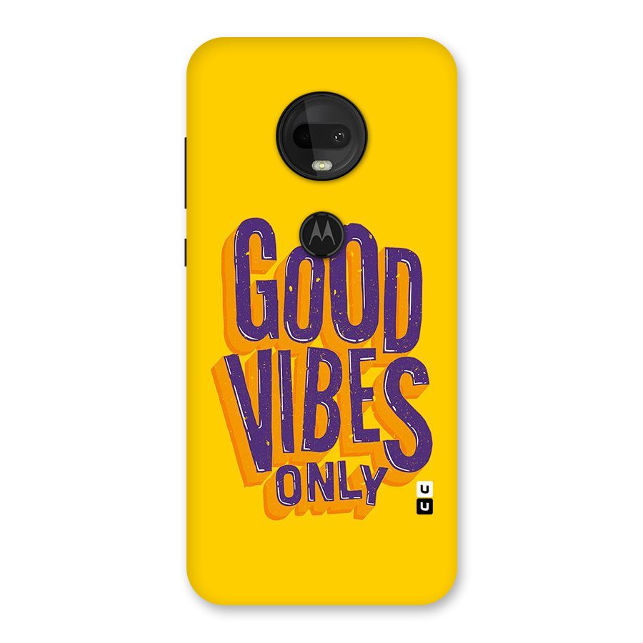 Happy Vibes Only Back Case for Moto G7