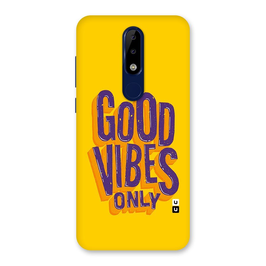 Happy Vibes Only Back Case for Nokia 5.1 Plus