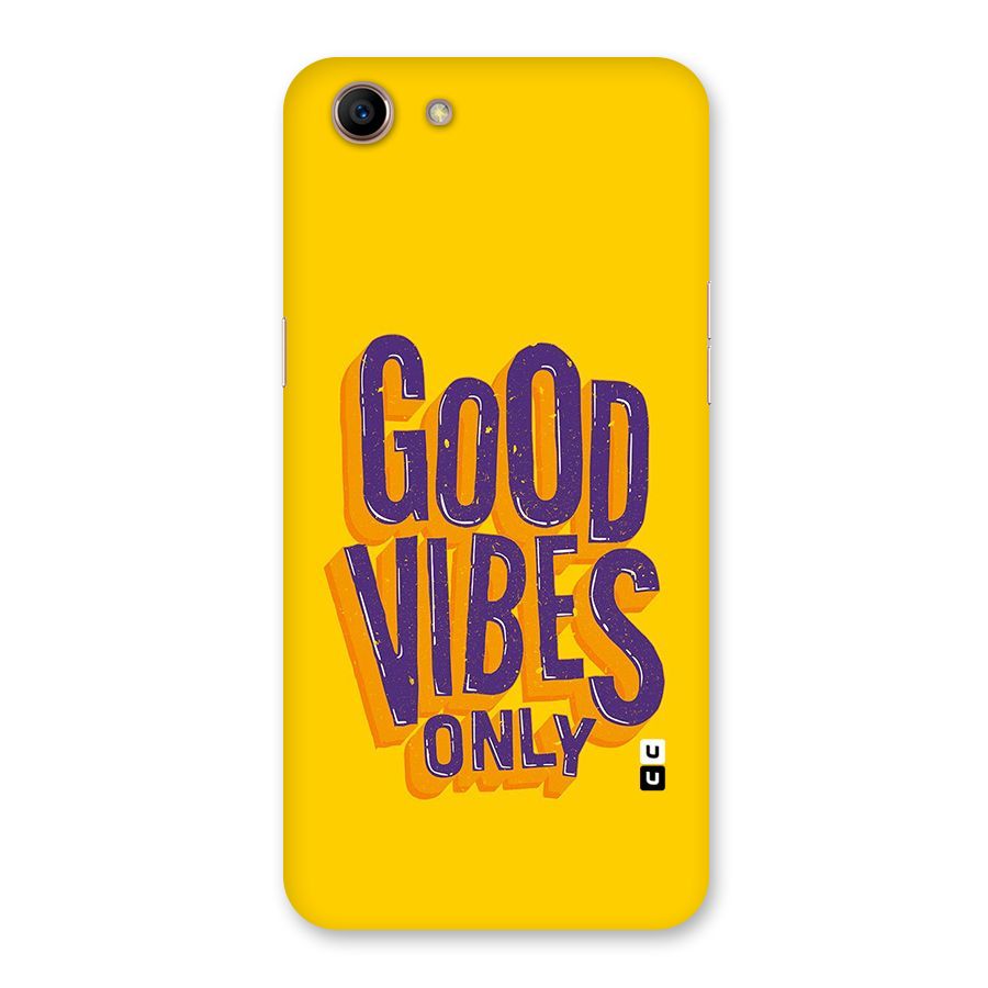 Happy Vibes Only Back Case for Oppo A83 (2018)