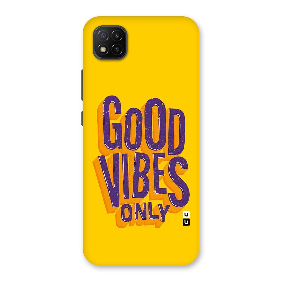 Happy Vibes Only Back Case for Poco C3