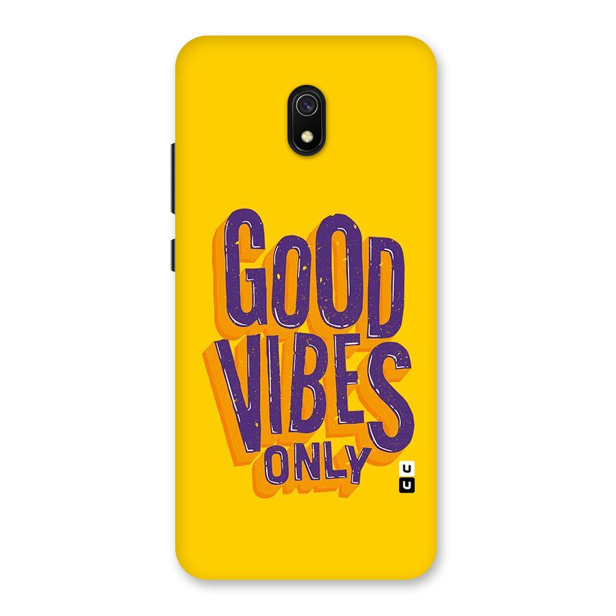 Happy Vibes Only Back Case for Redmi 8A