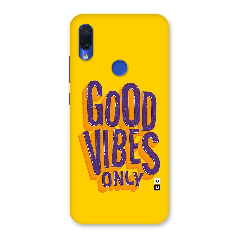 Happy Vibes Only Back Case for Redmi Note 7