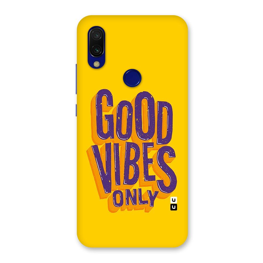 Happy Vibes Only Back Case for Redmi Y3