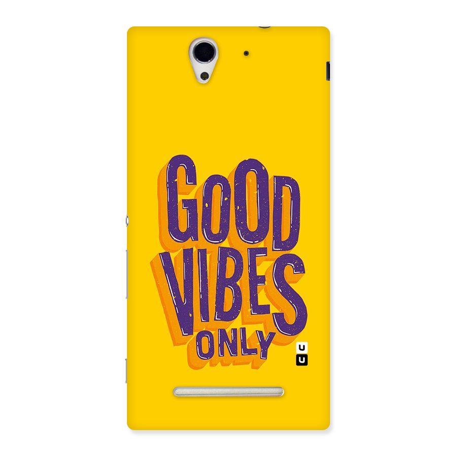 Happy Vibes Only Back Case for Sony Xperia C3