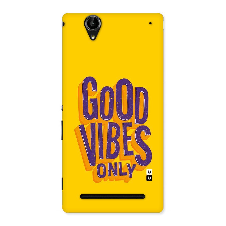 Happy Vibes Only Back Case for Sony Xperia T2