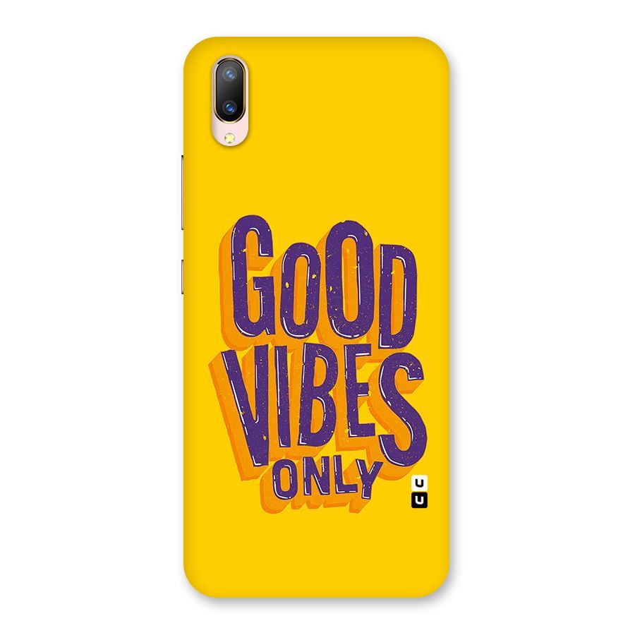 Happy Vibes Only Back Case for Vivo V11 Pro
