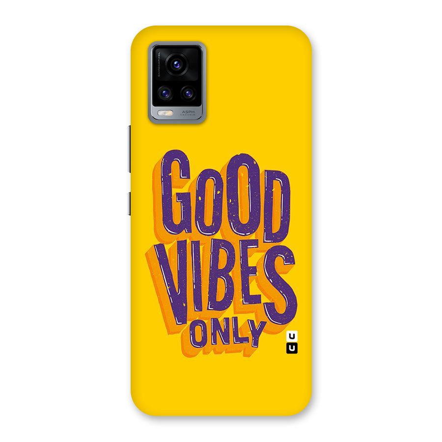 Happy Vibes Only Back Case for Vivo V20