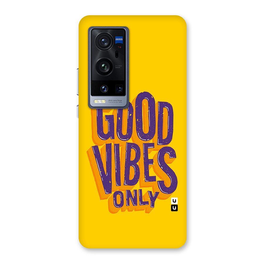 Happy Vibes Only Back Case for Vivo X60 Pro Plus